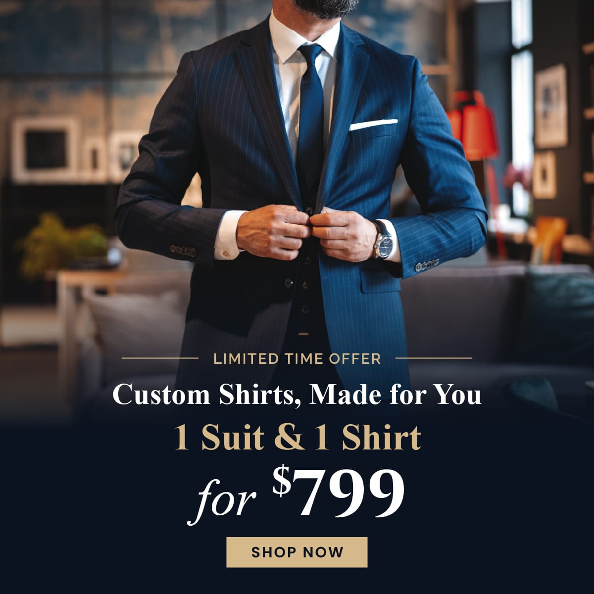 1 Suit & 1 Shirt for $799